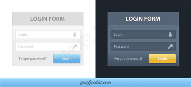 简洁网页风格flash网页素材