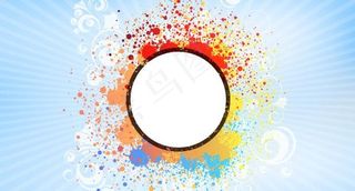 五彩缤纷的旗帜背景空白