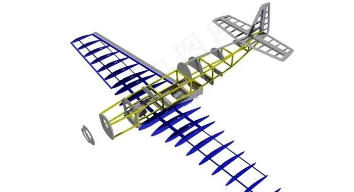 航模野马p51d