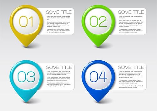 英文字母数字标签矢量