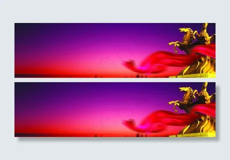 欧式雕塑俯瞰城市图片