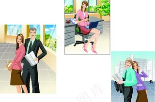 时尚办公人物图片