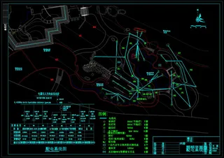 照明平面图cad图纸素材