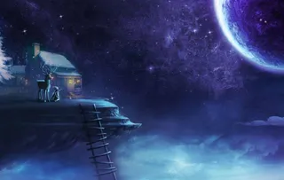 圣诞星空QQ空间flash