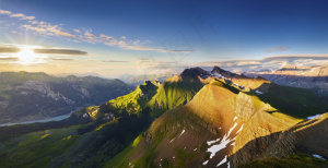 美丽山脉风景