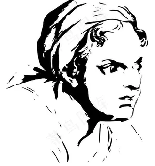 人脸表情的女人