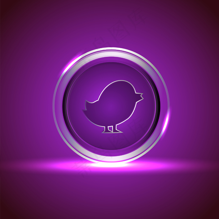 闪亮的矢量图标的社交网络插画矢量E...