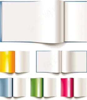 空白书本画册矢量素材 空白书本画册矢量素材