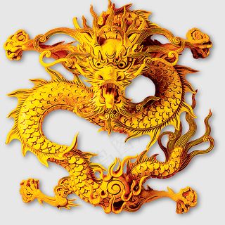 最新金碧辉煌龙年图案PSD模板下载