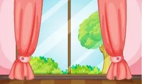 卡通窗帘eps,ai矢量模版下载