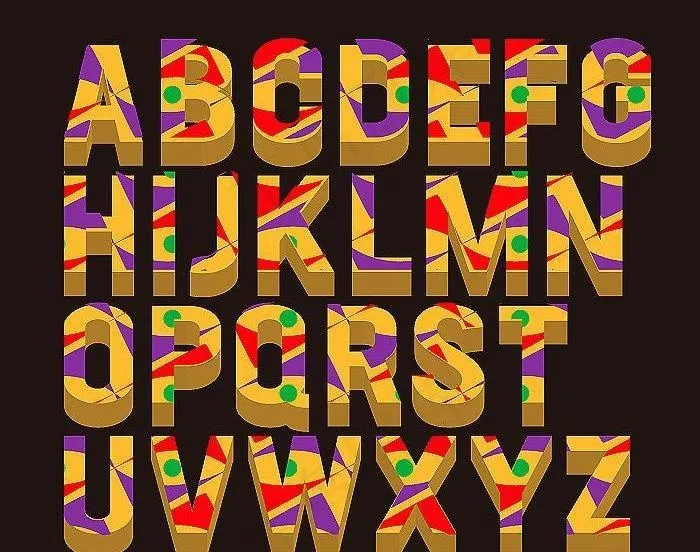 字母矢量素材图片ai矢量模版下载