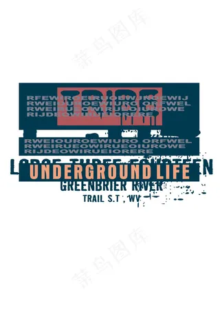 欧美徽章标志男装T恤图案英文字体