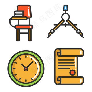 教育类用品icon图标