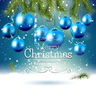 圣诞吊球与礼物盒