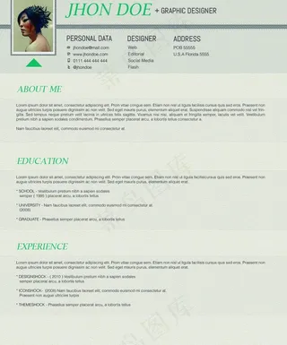 国外简历模板图片