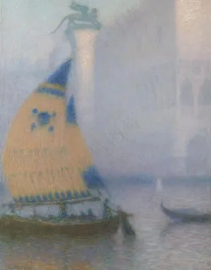 帆船油画图片