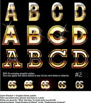 金属字体