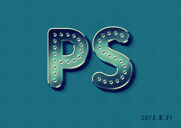 复古文字效果psd模版下载