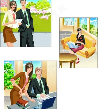 时尚办公人物图片