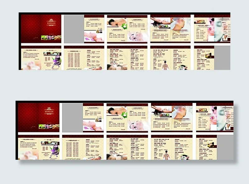 养生美容画册图片(420X297)cdr矢量模版下载