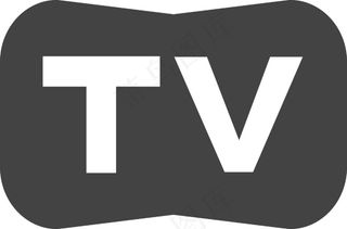 电视符号图标按钮