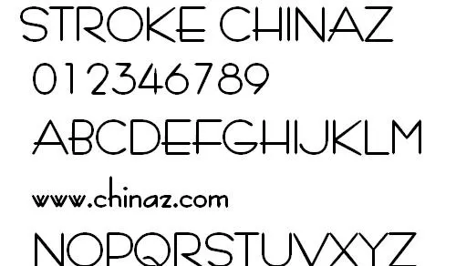STROKE 英文字体下载