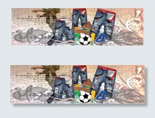 牛仔裤淘宝全屏海报