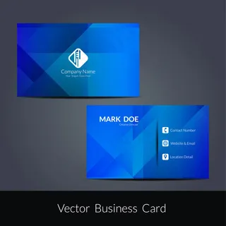 蓝色科技名片