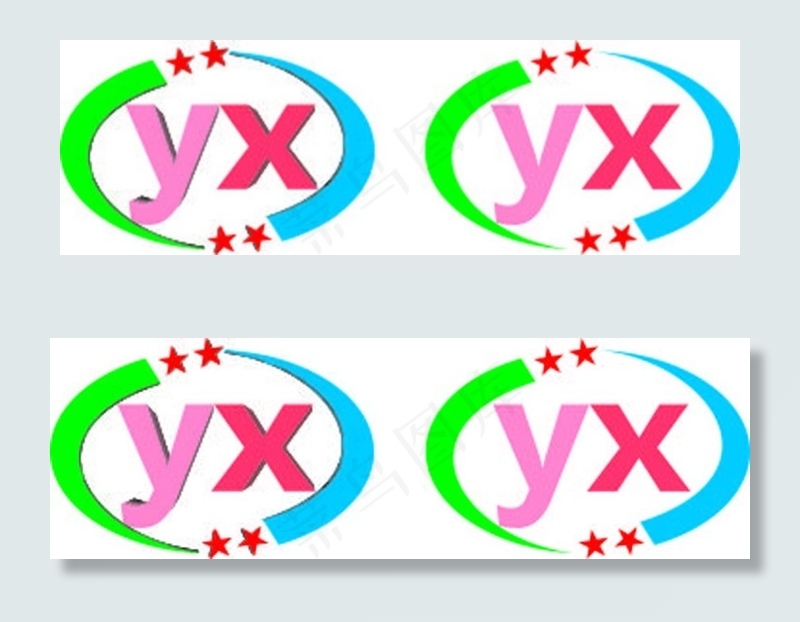 YX公司企业logocdr矢量模版下载