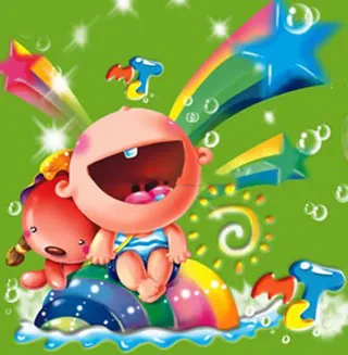 卡通儿童背景传统节日素材下载