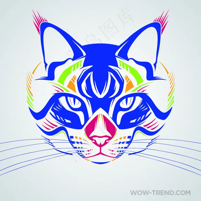 数码印花卡通eps,ai矢量模版下载