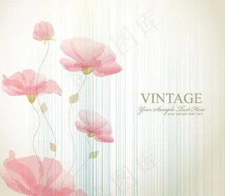 经典花纹背景矢量素材