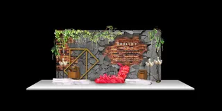 工业风婚礼迎宾背景