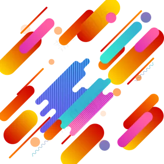 孟菲斯风格线面彩色渐变不规则几,免抠元素 孟菲斯风格线面彩色渐变不规则几,免抠元素