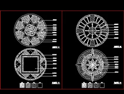 花街铺地、石材拼花、中式铺地-ca...