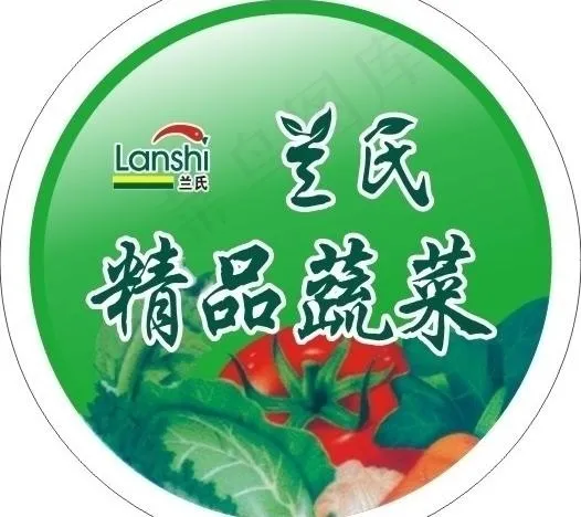 兰氏 圆不干胶图片cdr矢量模版下载