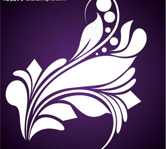 欧式花藤花纹图片