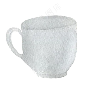 手绘水彩兔子花朵树叶花边png免扣...