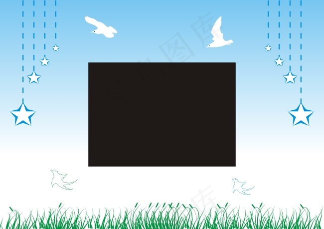 蓝天电视背景