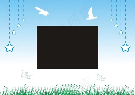 蓝天电视背景
