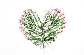 心形鲜花创意图案