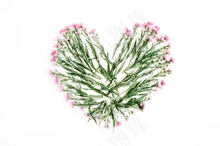 心形鲜花创意图案