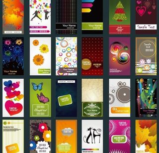 矢量卡片模板图片