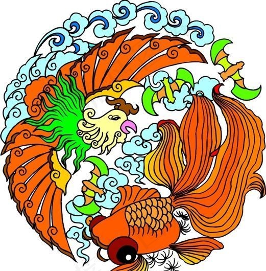 吉祥图案 中华传统图案 动物装饰图案 矢量素材 CDR格式_0078