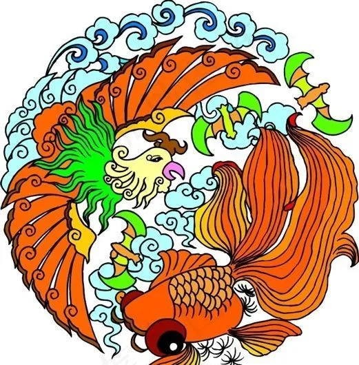 吉祥图案 中华传统图案 动物装饰图案 矢量素材 CDR格式_0078cdr矢量模版下载