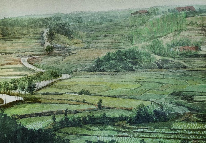水彩风景图片