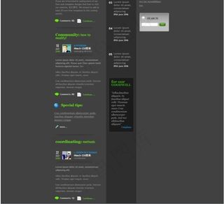 冰蓝清爽主页CSS模板