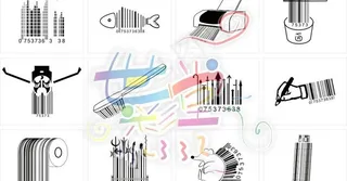 条形码的创意图片
