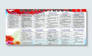学校安全制度展示板图片