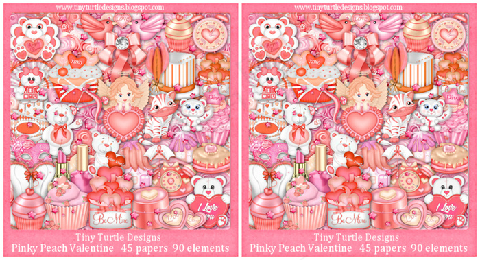 欧美剪贴素材(甜美风粉色系)